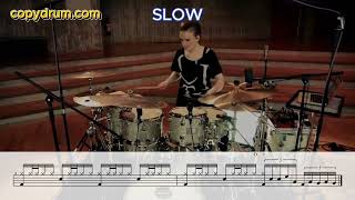 Anika Nilles quotAlter Egoquot Rhythm amp 5note drum fillin  Transcription [upl. by Norah]