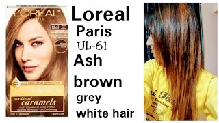 Loreal Paris UL61 Ash brown  Perfect for Black hair to Brown Demonstration by stayprettysangita [upl. by Idnib]