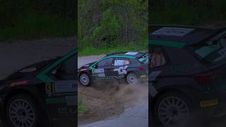 Gus Greensmith 🇬🇧 U turn👌🏻🔥💯 rally rallying wrc rallye racing rallycar motorsport wrcrally [upl. by Alad651]