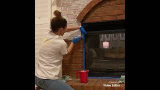 How to Whitewash a Fireplace [upl. by Bandeen385]