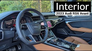 2023 Audi RS6 Avant Interior  Detailed Walkthrough [upl. by Elmaleh]