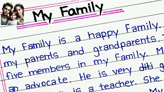 My family essay  My family essay in english  My family essay in english 10 lines [upl. by Athalla217]