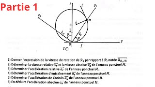 Examen 1 partie 1 Mécanique de point matériel S1 Contrôle تطوان  SMPC SMIA ENSA MIPC MI [upl. by Balfour]