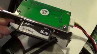 8GB Compact Flash card on IBM 6892 300PL  cloning to 8 gig DOM [upl. by Nallak552]