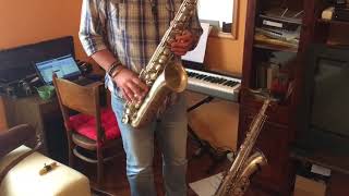 Pierret Corps Embouti 1920 tenor saxophone demo [upl. by Ekaj]