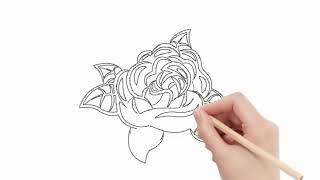 how to draw flower very easy and simple step by step  drawing flower [upl. by Esac]