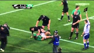 Cian Healy dump tackles Sonny Bill Williams SBW Ireland vs New Zealand June 2012 [upl. by Fidelas742]