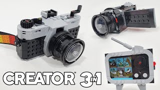 LEGO Creator Review Retro Camera 3in1 2024 Set 31147 With Stickers [upl. by Harlin]