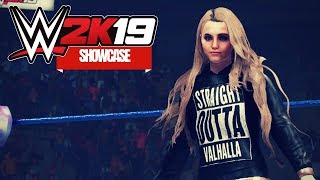 WWE 2K19 CAW Showcase VALKYRIE  Entrance All Moves XB1 PS4 [upl. by Tenney]