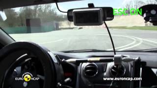 Euro NCAP  Dacia Sandero  2013  ESC test [upl. by Perdita]