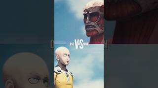 Colossal Titan vs One Punch Man Who Wins 🤔  onepunchman attackontitan [upl. by Vyse90]