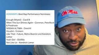 Best Rap Performance for the GRAMMYS Predictions [upl. by Moll]