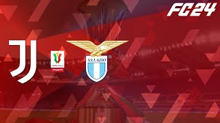 Juventus  Lazio ⚽️ Coppa Italia 202324 Realistic Match Sim FC 24 [upl. by Essirehc]