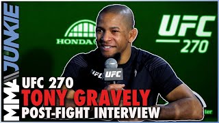 Tony Gravely cant let callout from Chris Gutiérrez go unpunished wants that fight next  UFC270 [upl. by Shirlee]