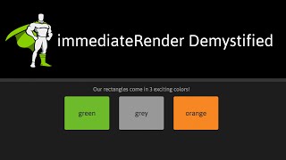 immediateRender demystified [upl. by Hodess]