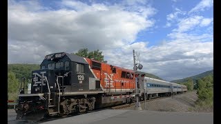 Metro North  Wassaic  Train Arrives Then Departs in the Direction From Which it Arrived [upl. by Wendye255]