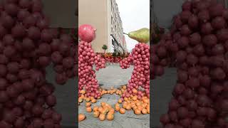 Fruit pairing c4d animation year of dragon good luck special effects [upl. by Aneloc]