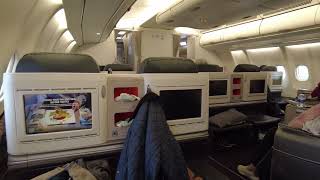 Turkish Airlines BC TK82 A330300  Business Class  Boston to Istanbul [upl. by Llerroj]