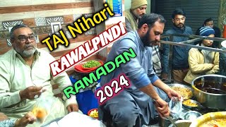 Taj Nihari In Rawalpindi  Androon Pindi ki Famous Nihari  53 Years Old Nihari Shop 🍲 [upl. by Phelgon318]