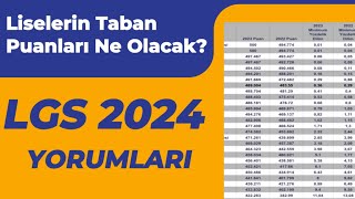 2024 LGS yorumları ve liselerin taban puanları ne olacak [upl. by Eirrab709]