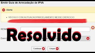 Como emitir a guia para pagamento IPVA autuado parcelado em MG [upl. by Aleece]