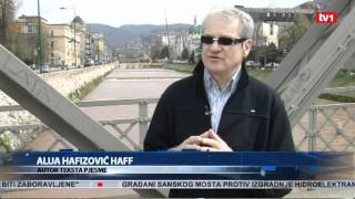 Alija Hafizović  Autor pjesme Sarajevo ljubavi moja  Dnevnik TV1 06042012 [upl. by Dnumyar]