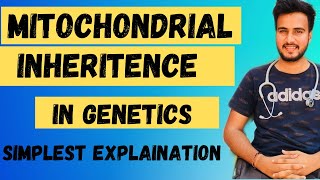 Mitochondrial inheritanceMaternal inheritance in Hindi Non Mendelian mode of inheritance [upl. by Odrautse477]