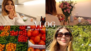 weekly vlog l travel to NYC back home farmers market haul etc [upl. by Idrahs]