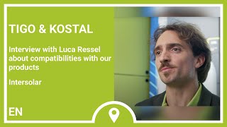 Intersolar Interview with Luca Ressel from Tigo about compatibilities with our products  KOSTAL [upl. by Akemal]