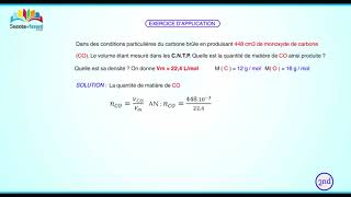 Mole et grandeurs molaires  Volume molaire 33 [upl. by Rednav]