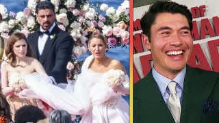 Blake Lively as a Bride for A Simple Favor 2 Henry Golding Spills SECRETS Exclusive [upl. by Parrnell]