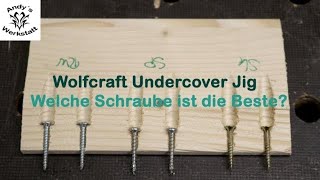 Wie geht das Welche Schrauben Hartholz Undercover Jig von Wolfcraft richtig nutzen Teil 2 [upl. by Marga278]