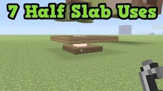 7 Unique Half Slab Uses  Minecraft Xbox One  PS4 [upl. by Salomie]