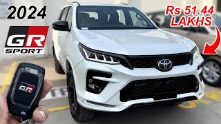 2024 TOYOTA FORTUNER GRSPORT  4X4 AT  60 LAKH WALI FORTUNER  DETAILED REVIEW OF FORTUNER GRS [upl. by Martinez]