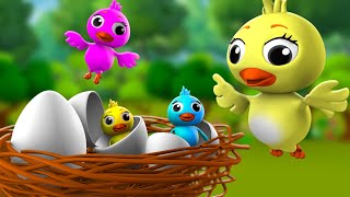 Chidiya Ka Anda 3D Animated Hindi Moral Stories for Kids चिड़िया का अंडा कहानी Tales Egg Stories [upl. by Haduj443]