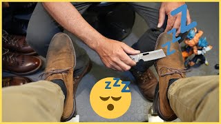 HOW TO CLEAN YOUR SUEDE SHOES  ANGELO SHOE SHINE ASMR [upl. by Irafat687]