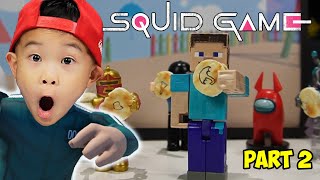 SQUID GAME with Game Characters Among us Minecraft Roblox Part 2 [upl. by Reynard]