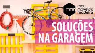 Faça você mesma com pallet portabicicleta e portamangueira [upl. by Akiemahs]