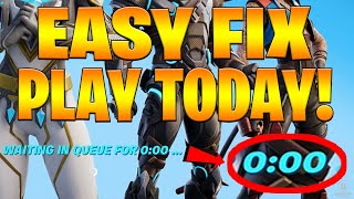 SKIP QUEUE TIME In Fortnite How To Play Fortnite Season OG Online Glitch Queue Time [upl. by Naraj57]