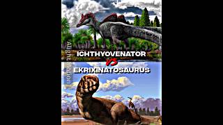 Ichthyovenator vs Ekrixinatosaurus paleontology dinosaurs edits ichthyovenator ekrixinatosaurus [upl. by Ahserak]