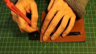 TUTO CUIR 4 Fabriquer un portefeuille en cuir [upl. by Chiles]