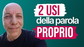 PROPRIO  Aggettivo possessivo e avverbio [upl. by Nivanod]