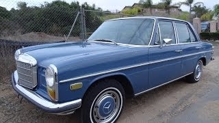 W114 Mercedes Benz W114 230 S Manual Start Up amp Test Drive 1 [upl. by Cally]