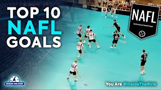 TOP 10 NAFL GOALS North America Floorball League season 2024 [upl. by Annoed]