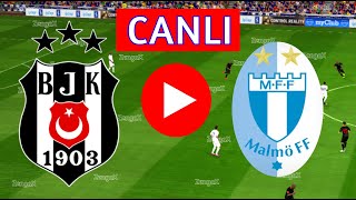 🔴BEŞİKTAŞ MALMÖ FF MAÇI CANLI İZLE  eFootball Türkçe Simülasyon [upl. by Jacynth]