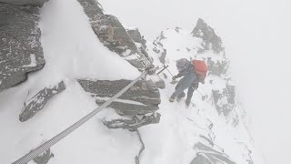 Schneesturm am Glocknerleitl  Whiteout am Großglockner [upl. by Eileek]