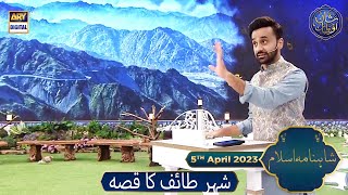 Shehr e Taif ka Qissa  Shahnama e Islam  Waseem Badami  5th April 2023  shaneiftar [upl. by Akselaw]