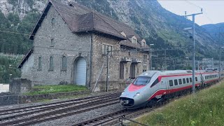 Zugverkehr Gotthardbahn Gotthard Bahn Bergstrecke Juli 2024 Trainspotting Umleiterverkehr [upl. by Ardnaskela955]