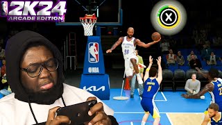 CATCHING LOBS ON NEW UPDATE  NBA 2K24 Arcade Edition My Career [upl. by Rustice]