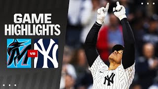 Marlins vs Yankees Game Highlights 4824  MLB Highlights [upl. by Schram]